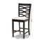 Baxton Studio Lanier Gray Upholstered Espresso Finished Wood Pub Chair, PK2 153-9600 - alternate 5